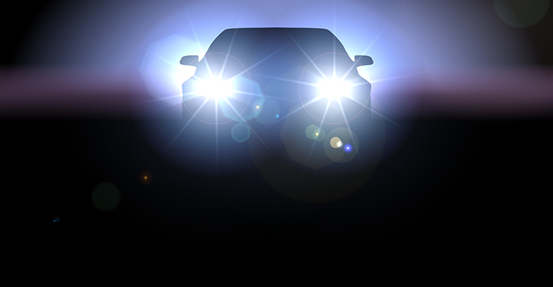 LED headlight car